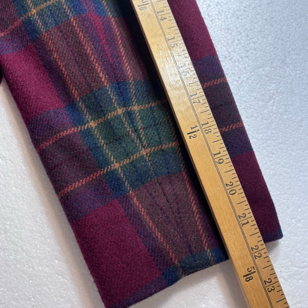 Vintage White Stag Women’s Size 16 Wool Blend Tartan Plaid Lined Blazer Jacket - Picture 8 of 11